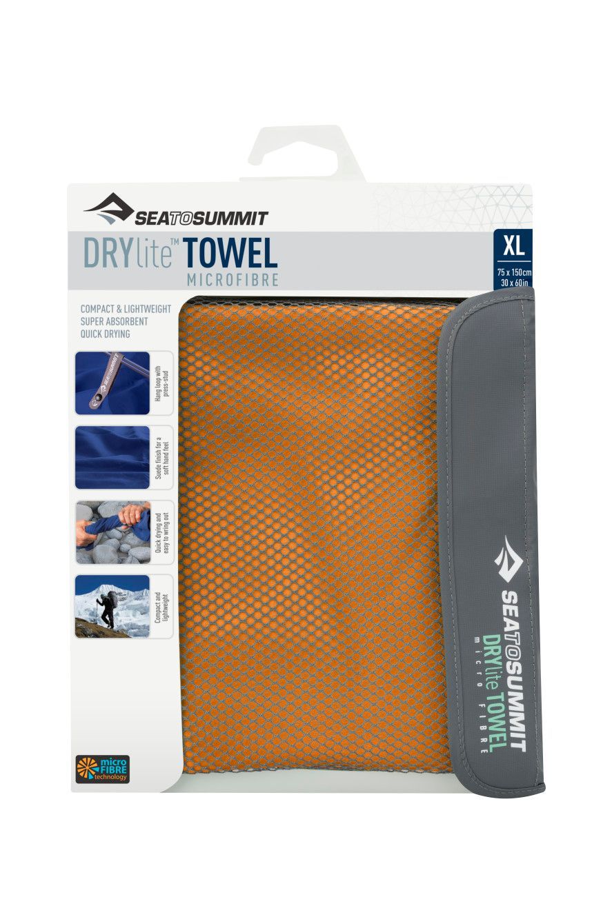Рушник з мікрофібри DryLite Towel, XL - 75х150см, Orange від Sea to Summit (STS ADRYAXLOR) - 3 - Robinzon.ua
