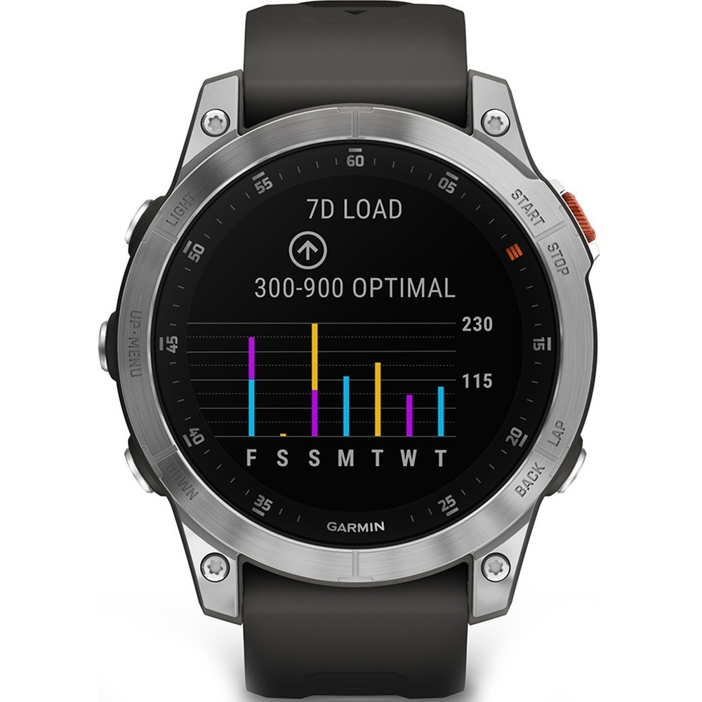 Спортивные часы Garmin Epix Gen 2 Slate Steel с силиконовым ремешком 010-02582-01 - 2 - Robinzon.ua