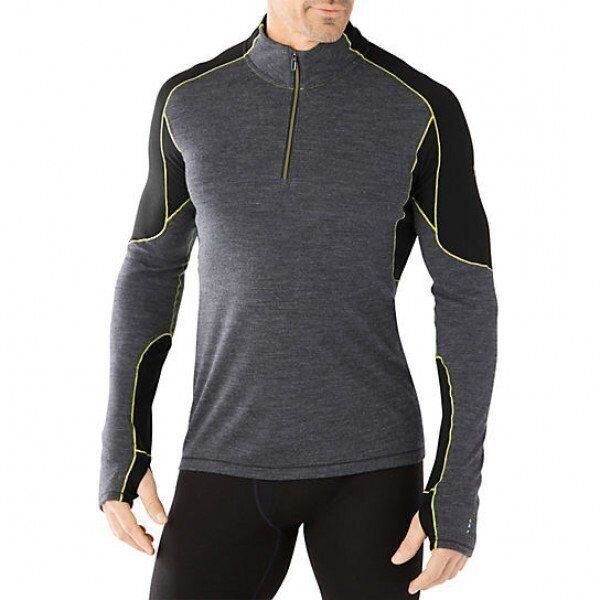 Термофутболка чоловіча Smartwool PhD Light 1/4 Zip Charcoal, р.XS (SW 14014.003-XS) - Robinzon.ua