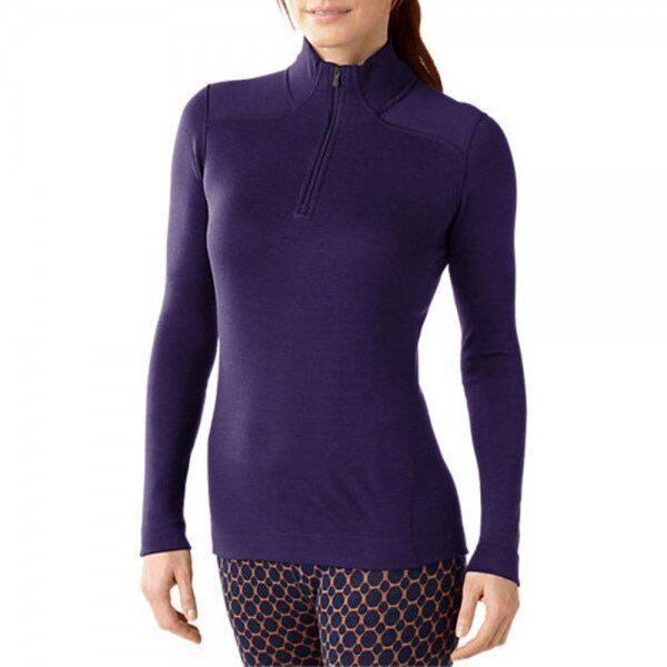 Термофутболка жіноча Smartwool NTS Mid 250 Zip T Purple Heather, р.XS (SW SS221.592-XS) - Robinzon.ua