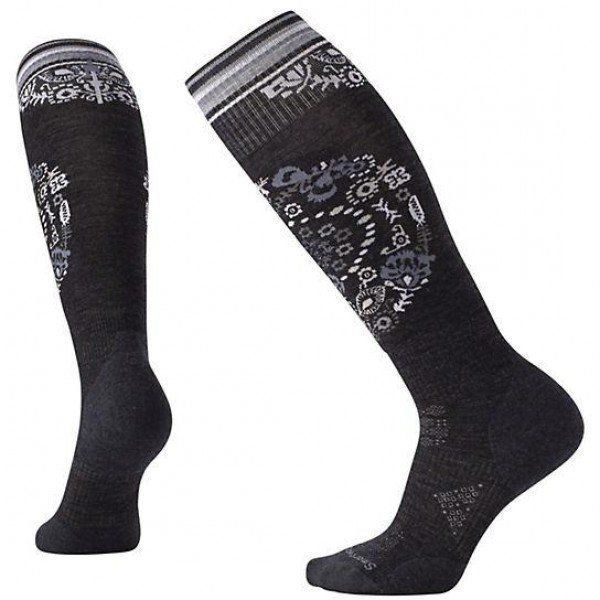Носки женские Smartwool PhD Ski Light Elite Pattern Charcoal, р.S (SW 01369.003-S) - Robinzon.ua