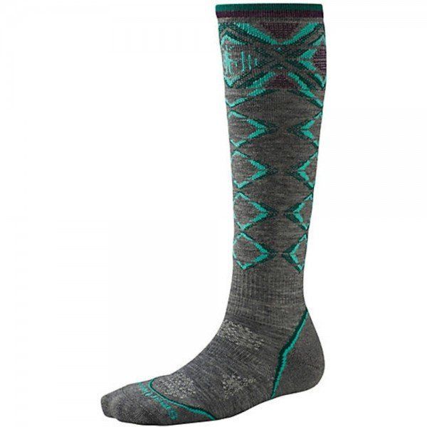 Шкарпетки жіночі Smartwool PhD Ski Light Pattern Medium Gray, р. L (SW SW248.052-L) - Robinzon.ua
