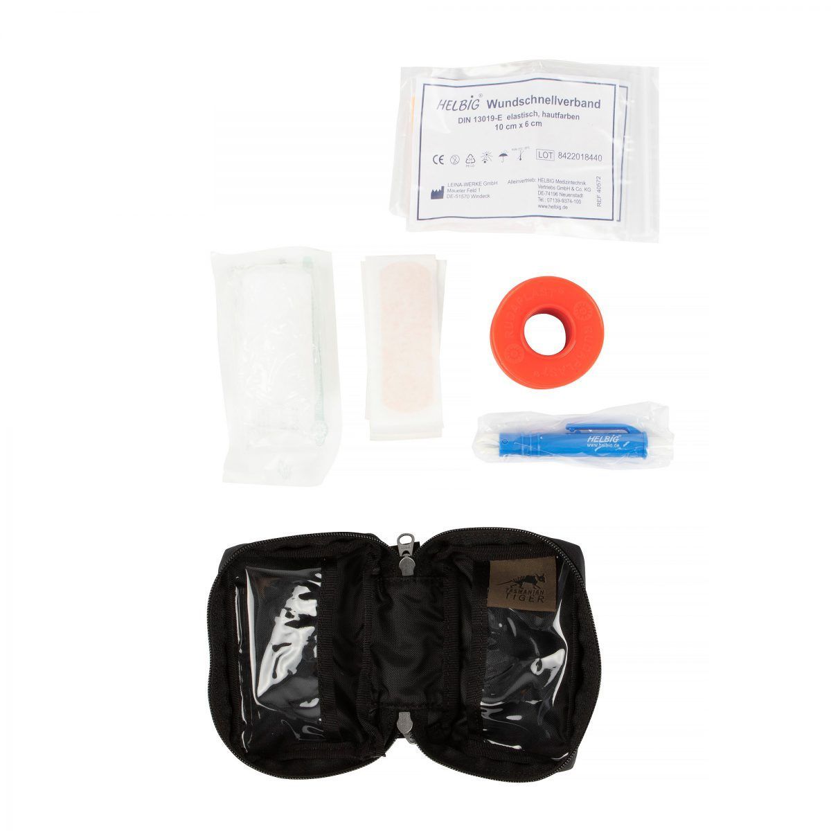Аптечка заповнена Tasmanian Tiger First Aid Mini, Black (TT 7301.040) - 5 - Robinzon.ua