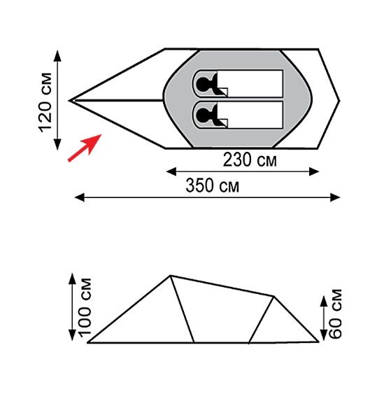 Намет Tramp Bike 2 (V2) - 2 - Robinzon.ua