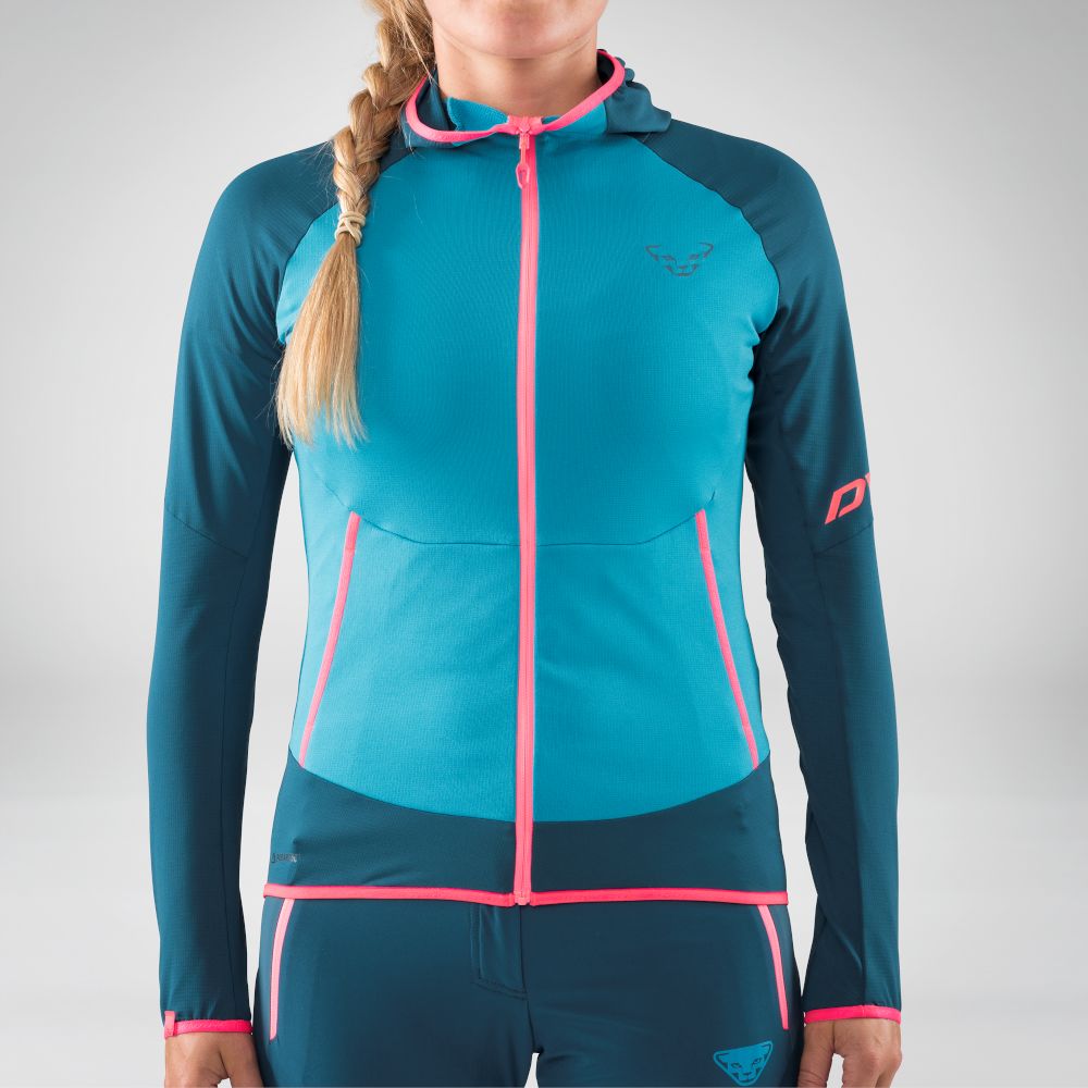 Женская флисовая кофта с рукавом реглан Dynafit Transalper Light PTC W Hoody, gray/black, 40/34 (711770912) - 5 - Robinzon.ua