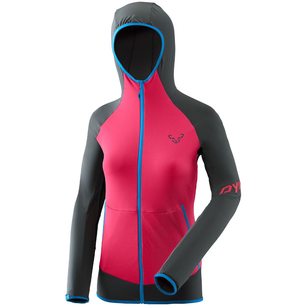 Женская флисовая кофта с рукавом реглан Dynafit Transalper Light PTC W Hoody, gray/black, 40/34 (711770912) - 2 - Robinzon.ua