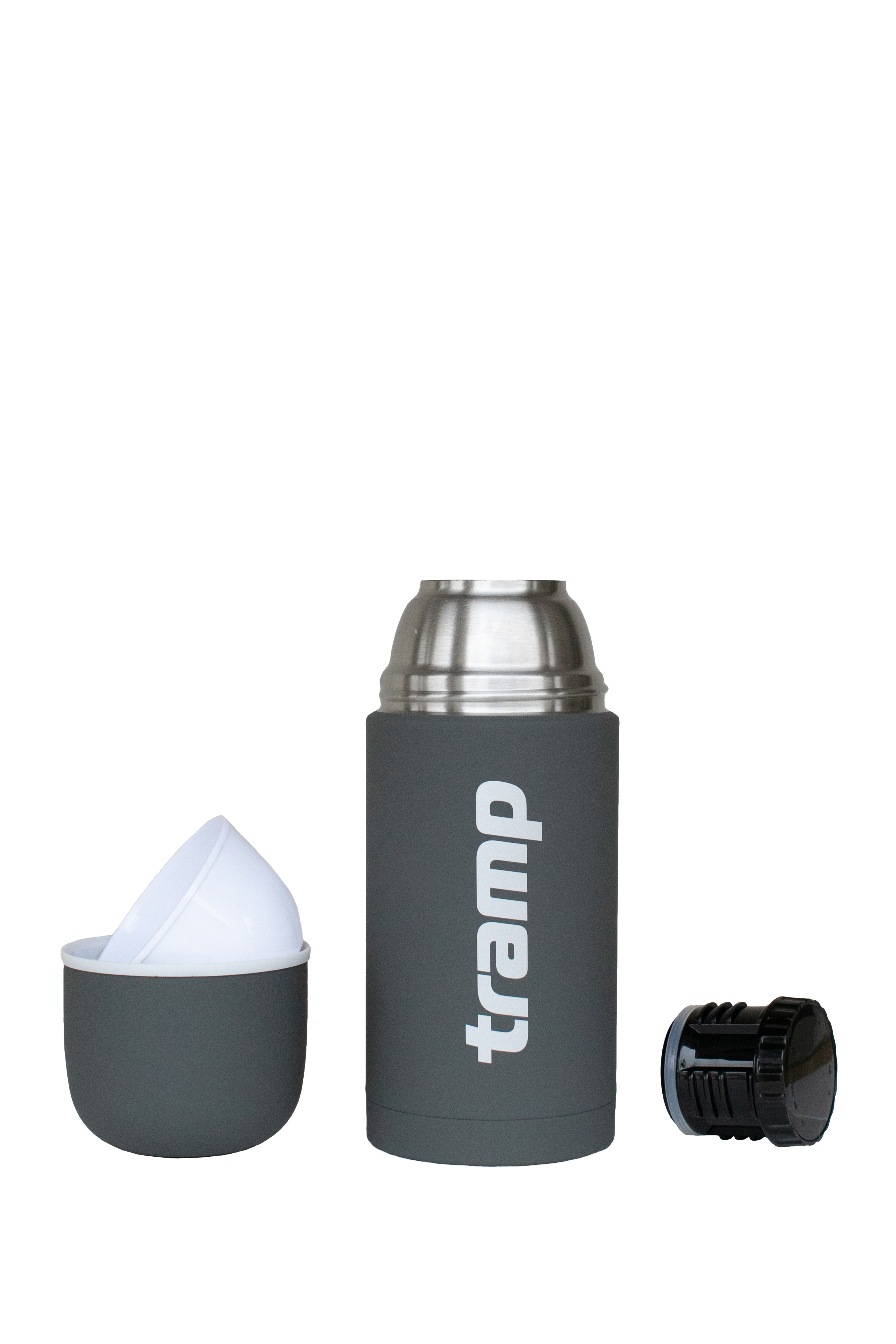 Термос Tramp Soft Touch 0,75 л сірий - 1 - Robinzon.ua
