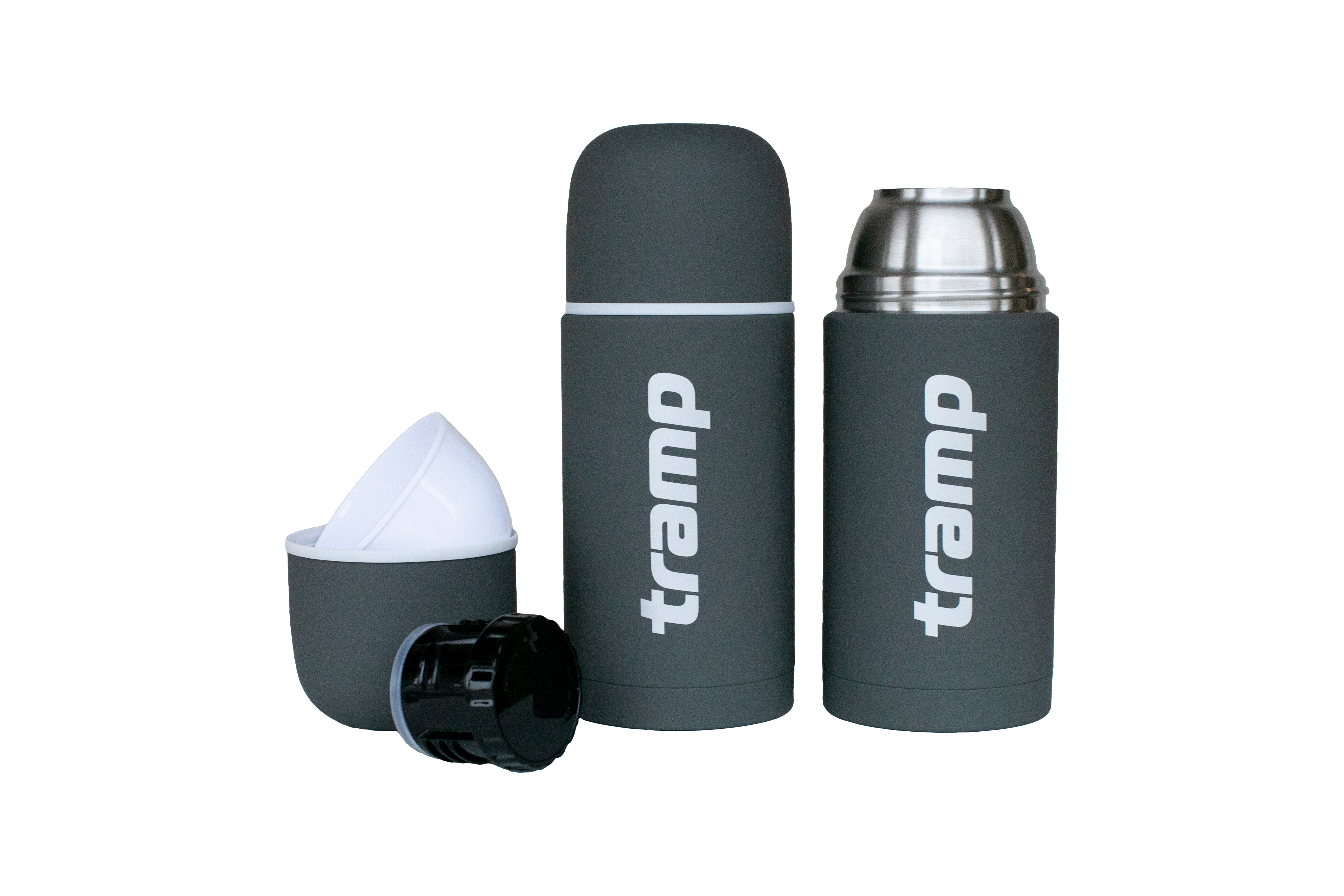 Термос Tramp Soft Touch 0,75 л сірий - 2 - Robinzon.ua