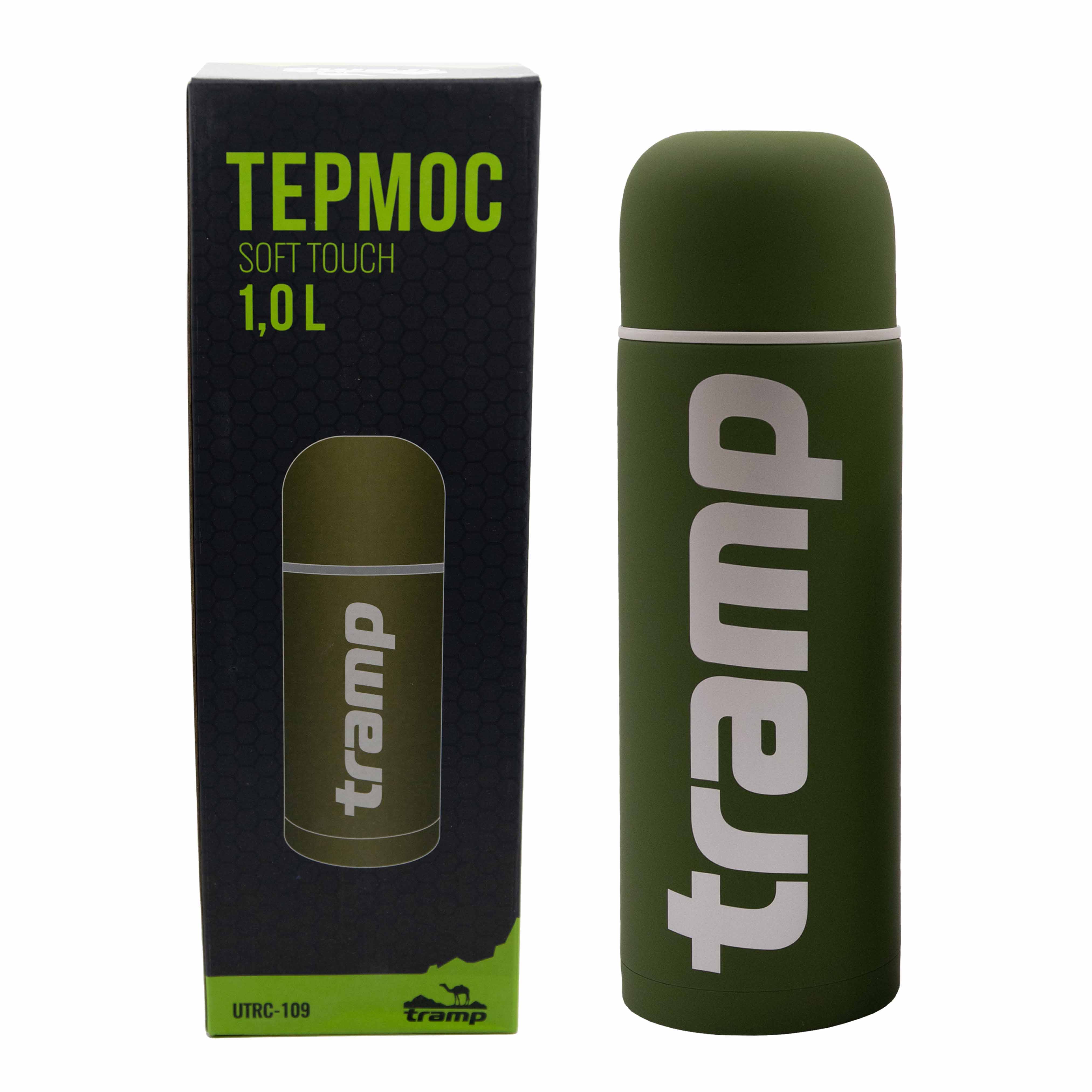 Термос TRAMP Soft Touch 1 л UTRC-109-khaki - 2 - Robinzon.ua