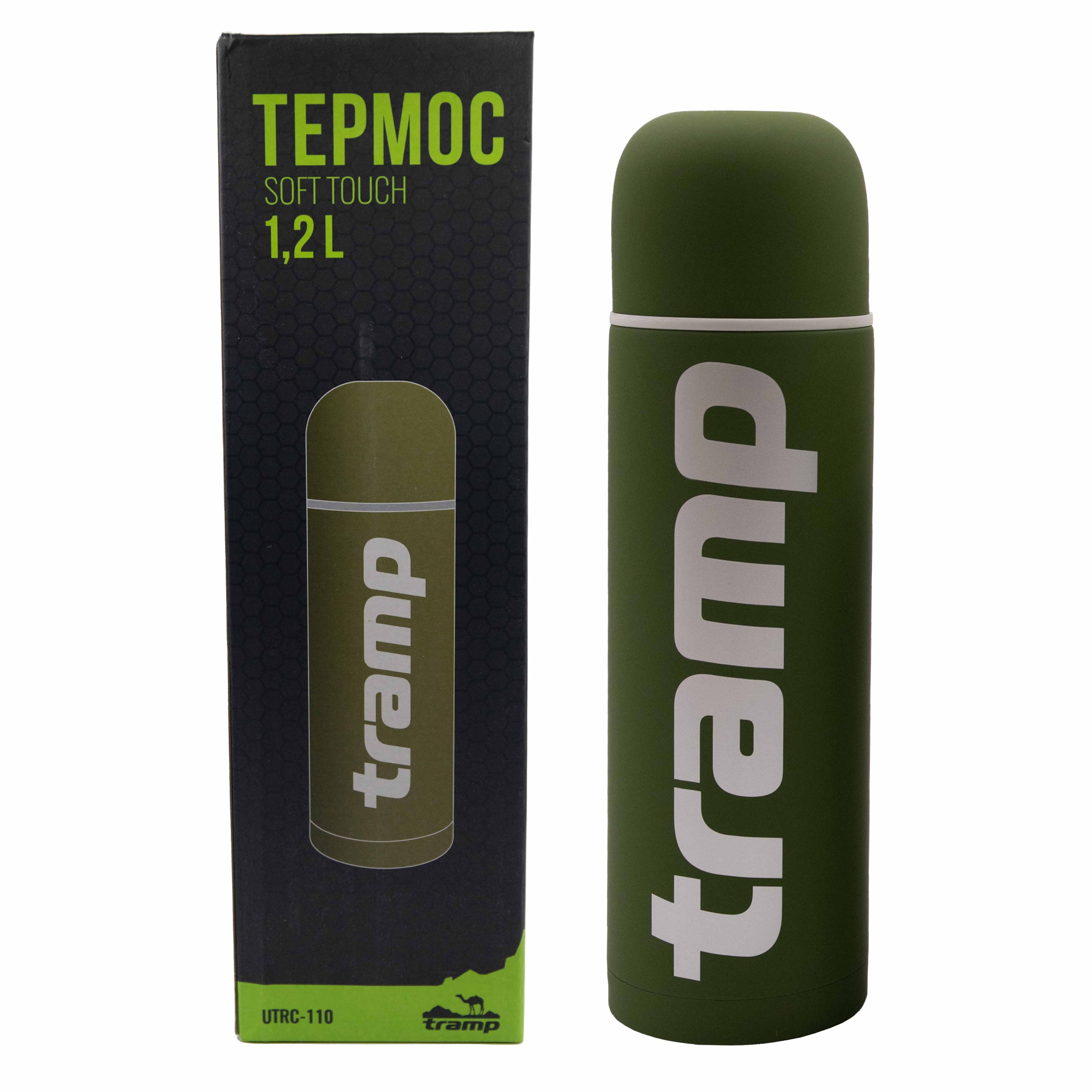 Термос TRAMP Soft Touch 1,2 л UTRC-110-khaki - 2 - Robinzon.ua