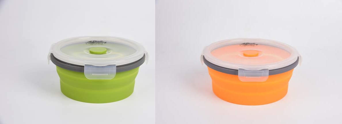 Контейнер складаний з кришкою-кліпсою Tramp (800ml) orange TRC-087-orange - 5 - Robinzon.ua