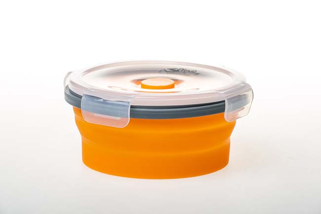 Контейнер складаний з кришкою-кліпсою Tramp (800ml) orange TRC-087-orange - Robinzon.ua