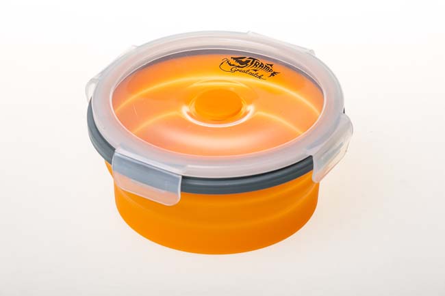 Контейнер складаний з кришкою-кліпсою Tramp (800ml) orange TRC-087-orange - 4 - Robinzon.ua
