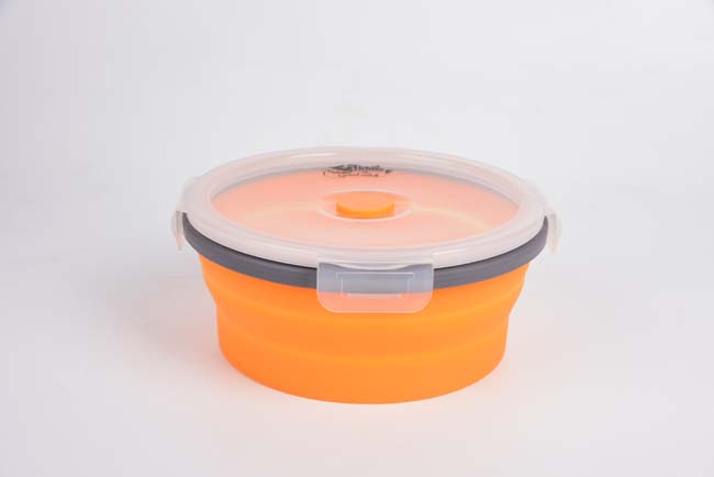 Контейнер складаний з кришкою-кліпсою Tramp (550ml) orange TRC-088-orange - Robinzon.ua