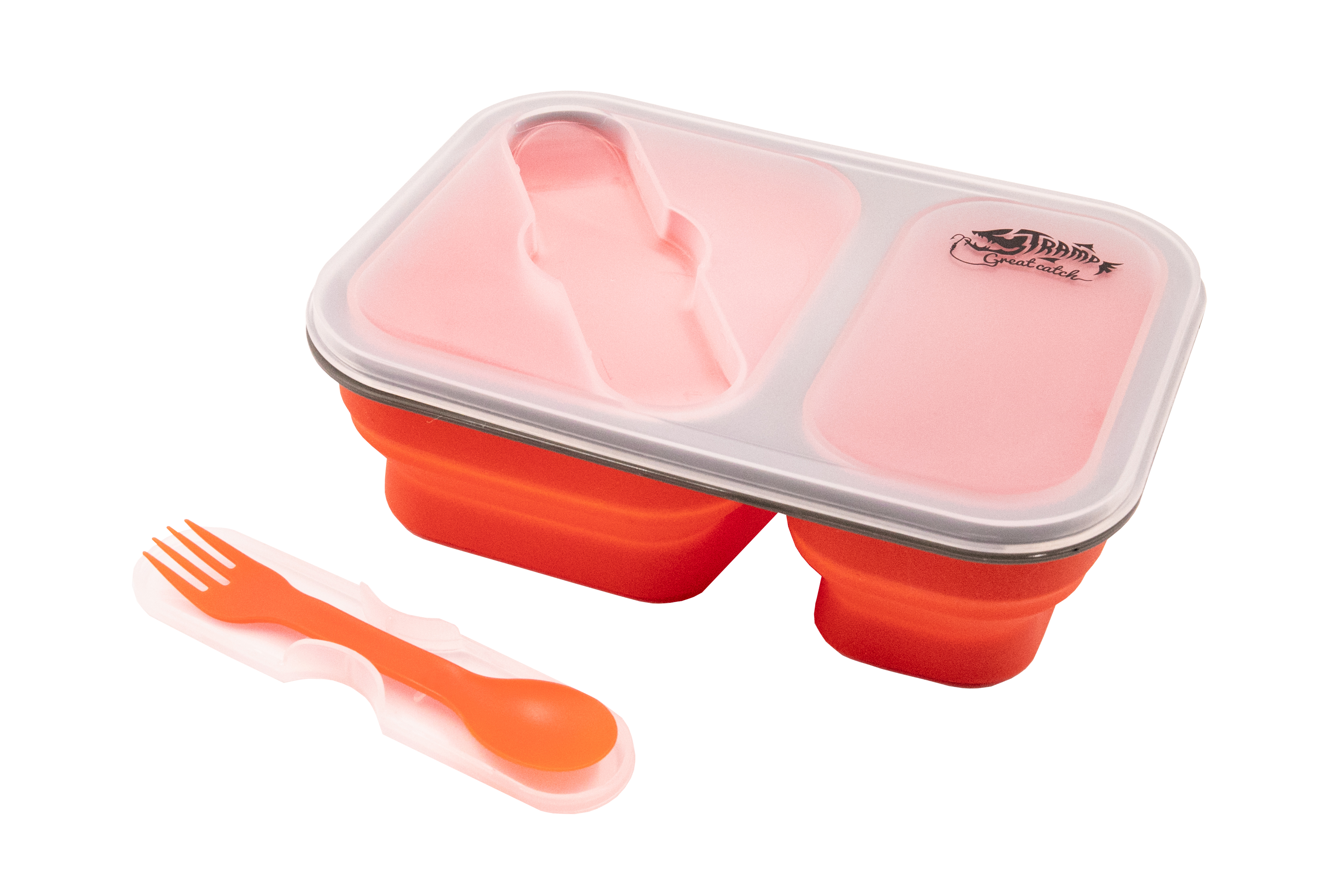 Контейнер силиконовый на 2 отсека Tramp (900ml) с ложкой-вилкой - 2 - Robinzon.ua