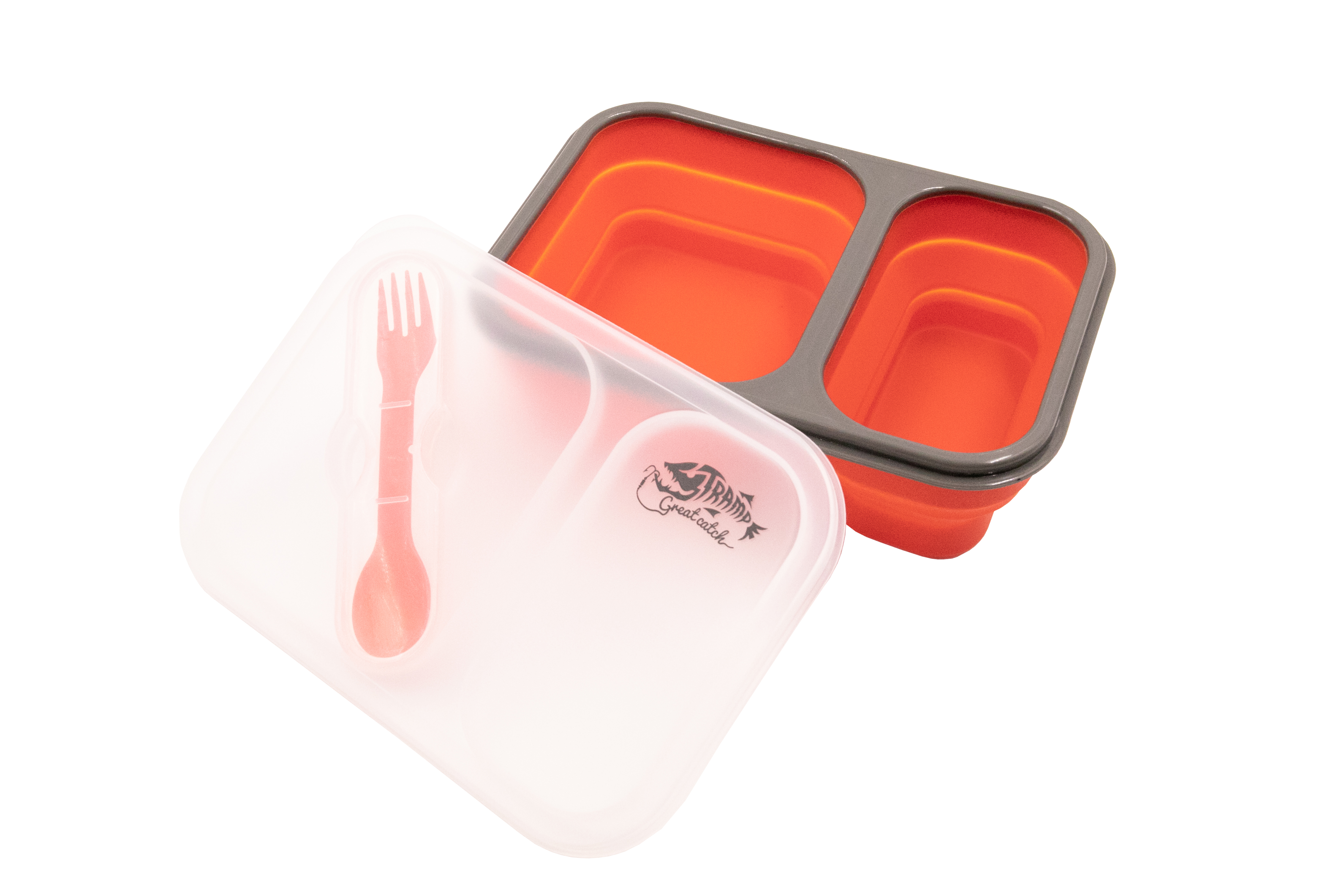 Контейнер силиконовый на 2 отсека Tramp (900ml) с ложкой-вилкой - 3 - Robinzon.ua