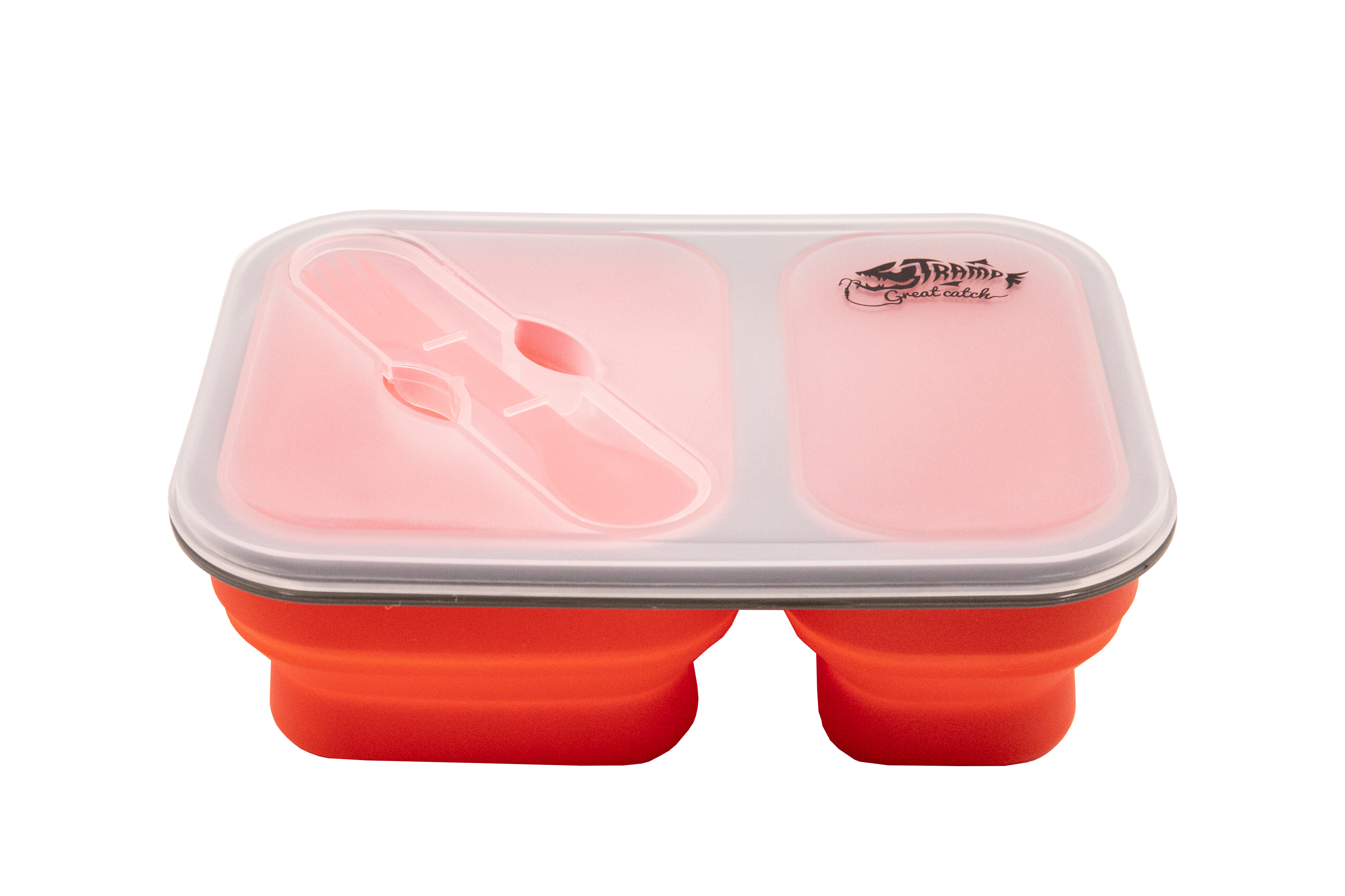 Контейнер силиконовый на 2 отсека Tramp (900ml) с ложкой-вилкой - Robinzon.ua