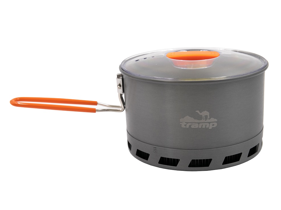 Казанок Tramp з анодованого алюмінію з теплообмінником 2,2 л TRC-119 - 1 - Robinzon.ua