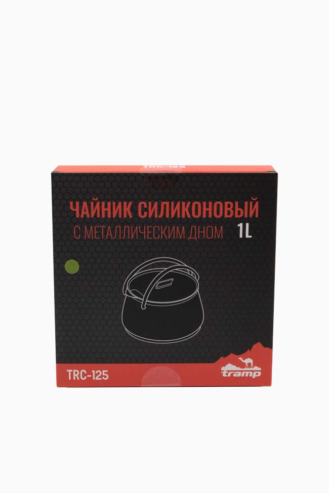Чайник Tramp силиконовый с металлическим дном 1л олива TRC-125 - 5 - Robinzon.ua