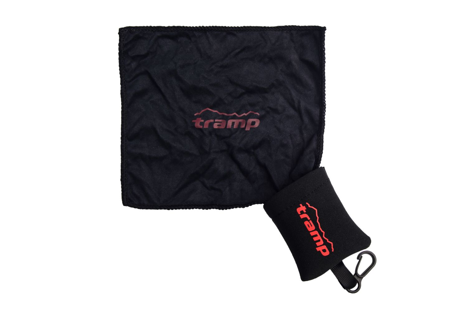 Салфетка   с неопреновым чехлом и пластиковым Карабіном Tramp TRA-255 - Robinzon.ua