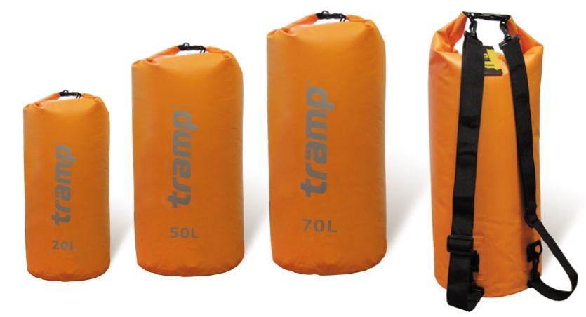 Гермомішок Tramp PVC 70 л (помаранчевий) TRA-069-orange - 1 - Robinzon.ua