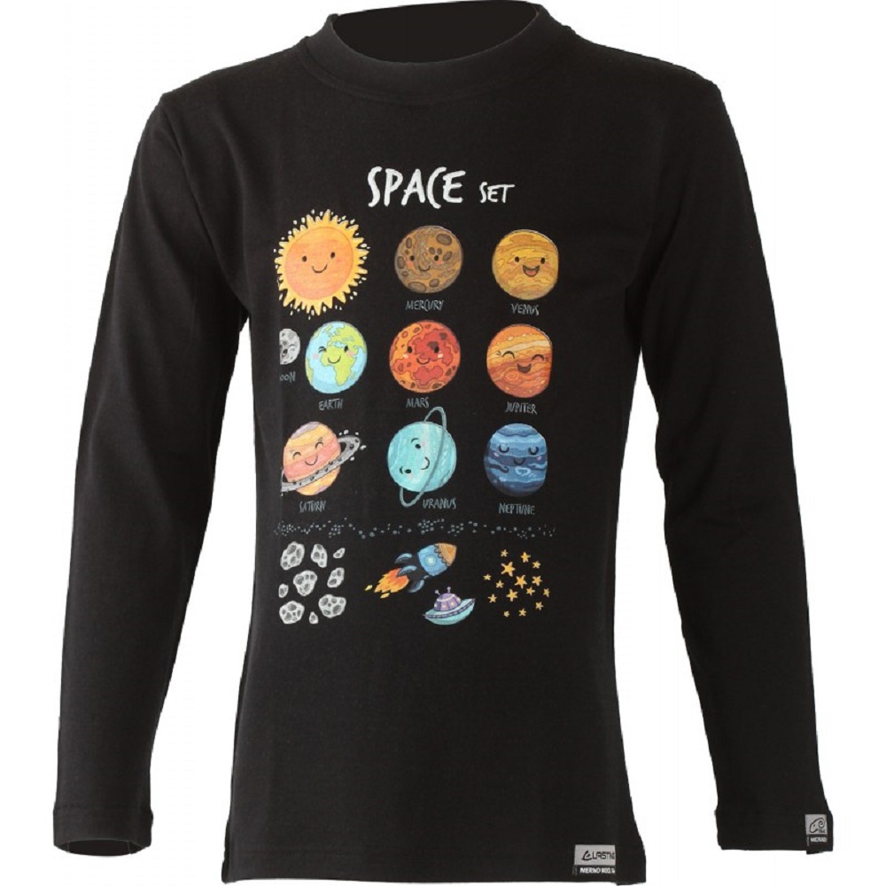 Футболка дитяча Lasting AVE, чорний, 110 (8596445014730) - 1 - Robinzon.ua