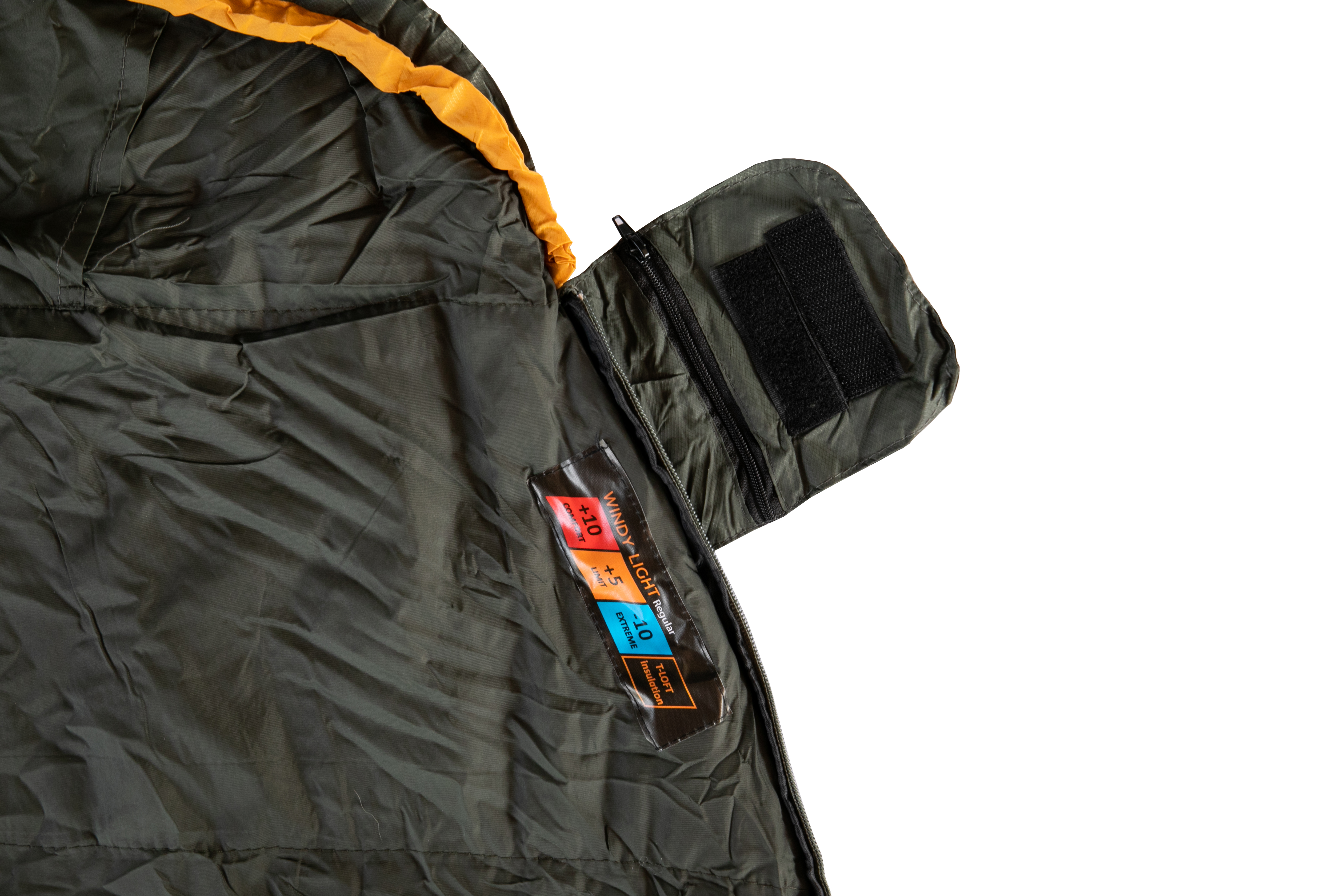 Спальний мішок Tramp Windy Light кокон лівий yellow/grey 220/80-55 UTRS-055 - 2 - Robinzon.ua