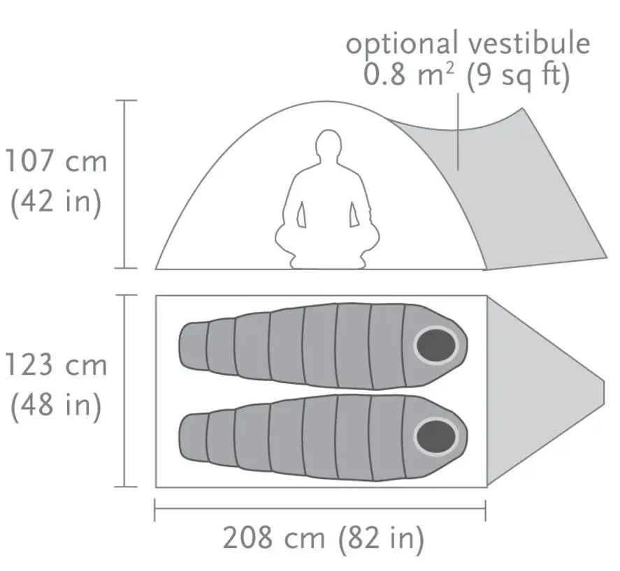 Black Diamond Firstlight 2P палатка (Wasabi) - 4 - Robinzon.ua