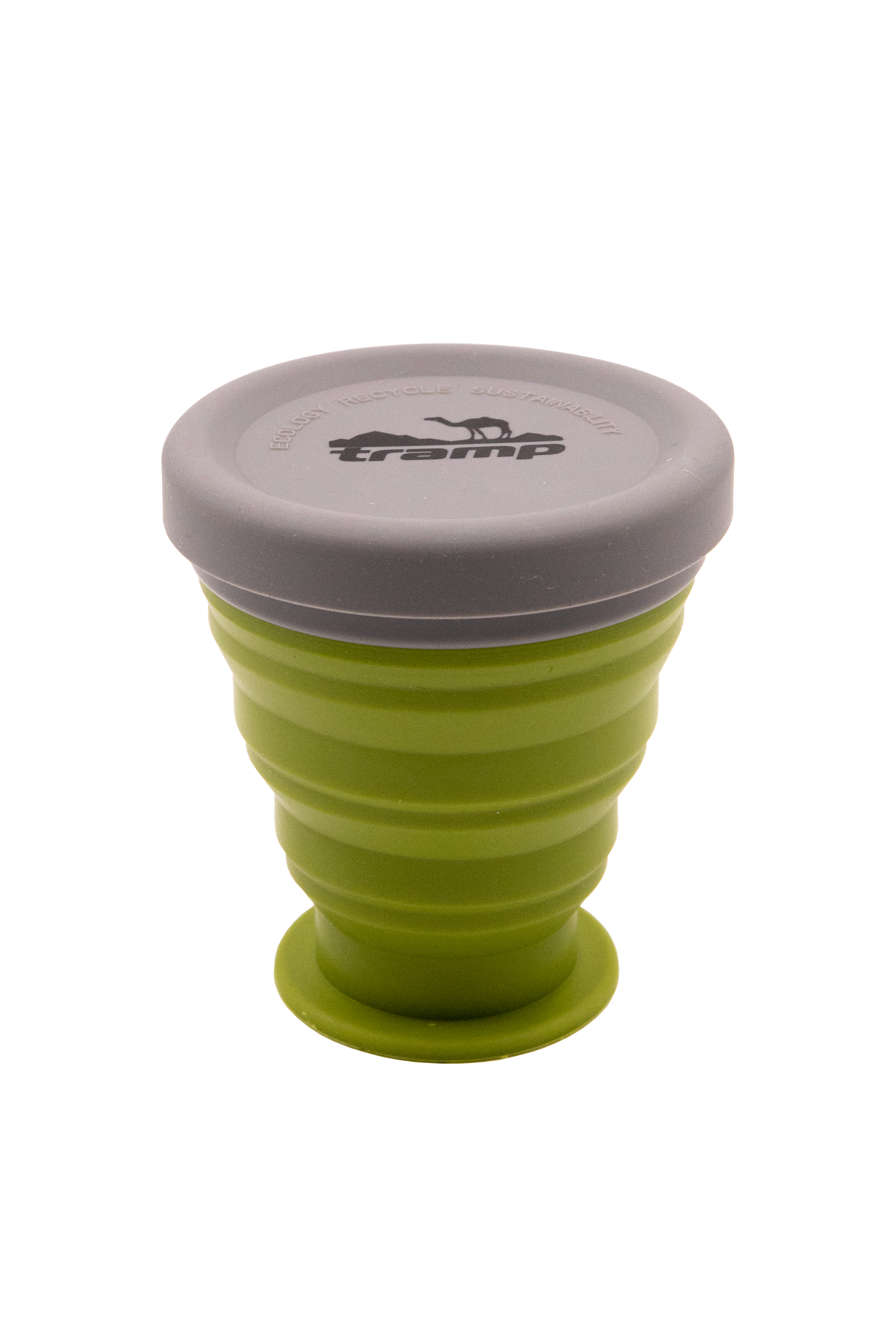 Стакан складаний TRAMP силіконовий з кришкою 200мл UTRC-126-green - Robinzon.ua