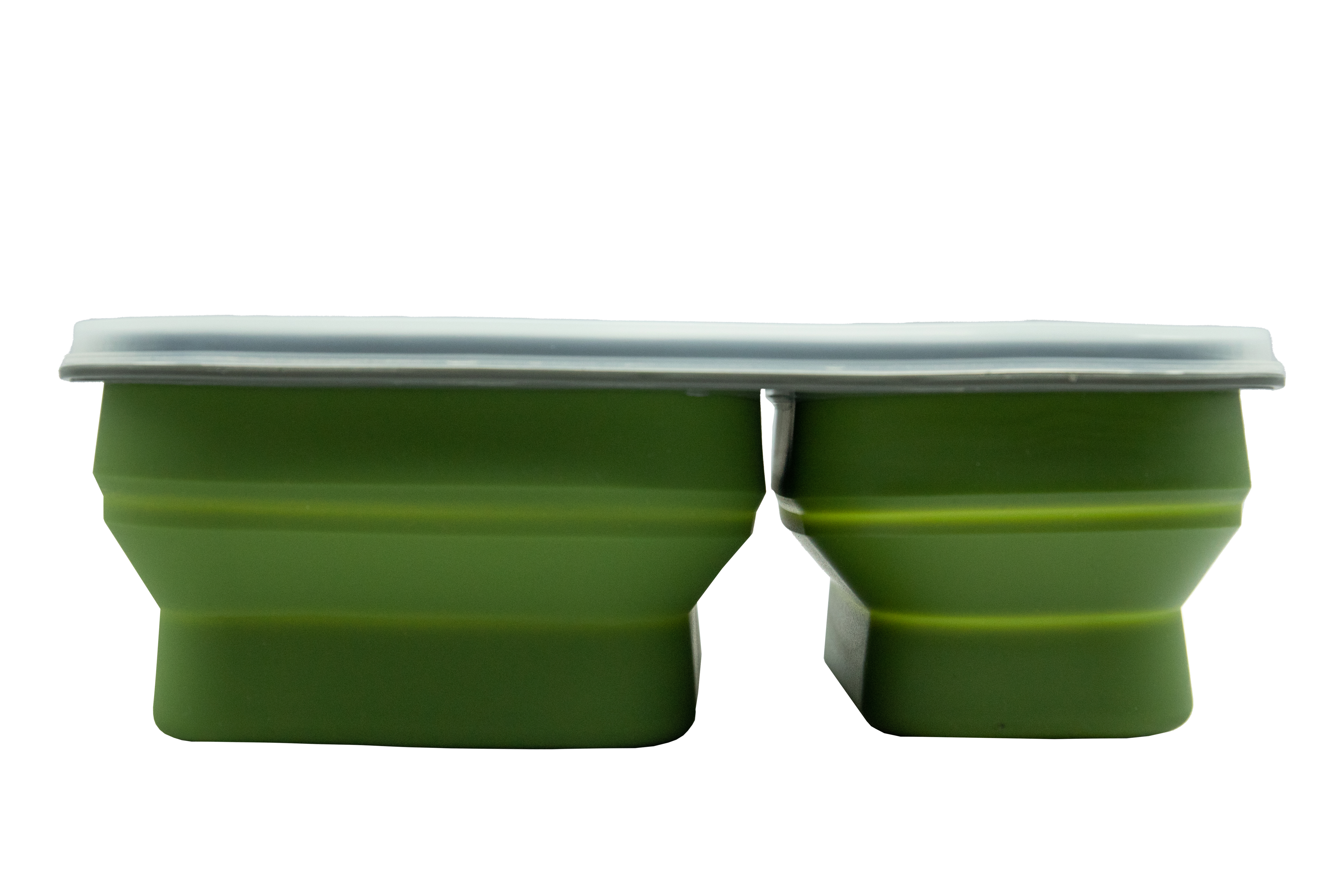 Контейнер силіконовий на 2 відділення Tramp (900ml) з ложкою-виделкою olive UTRC-090-olive - 3 - Robinzon.ua