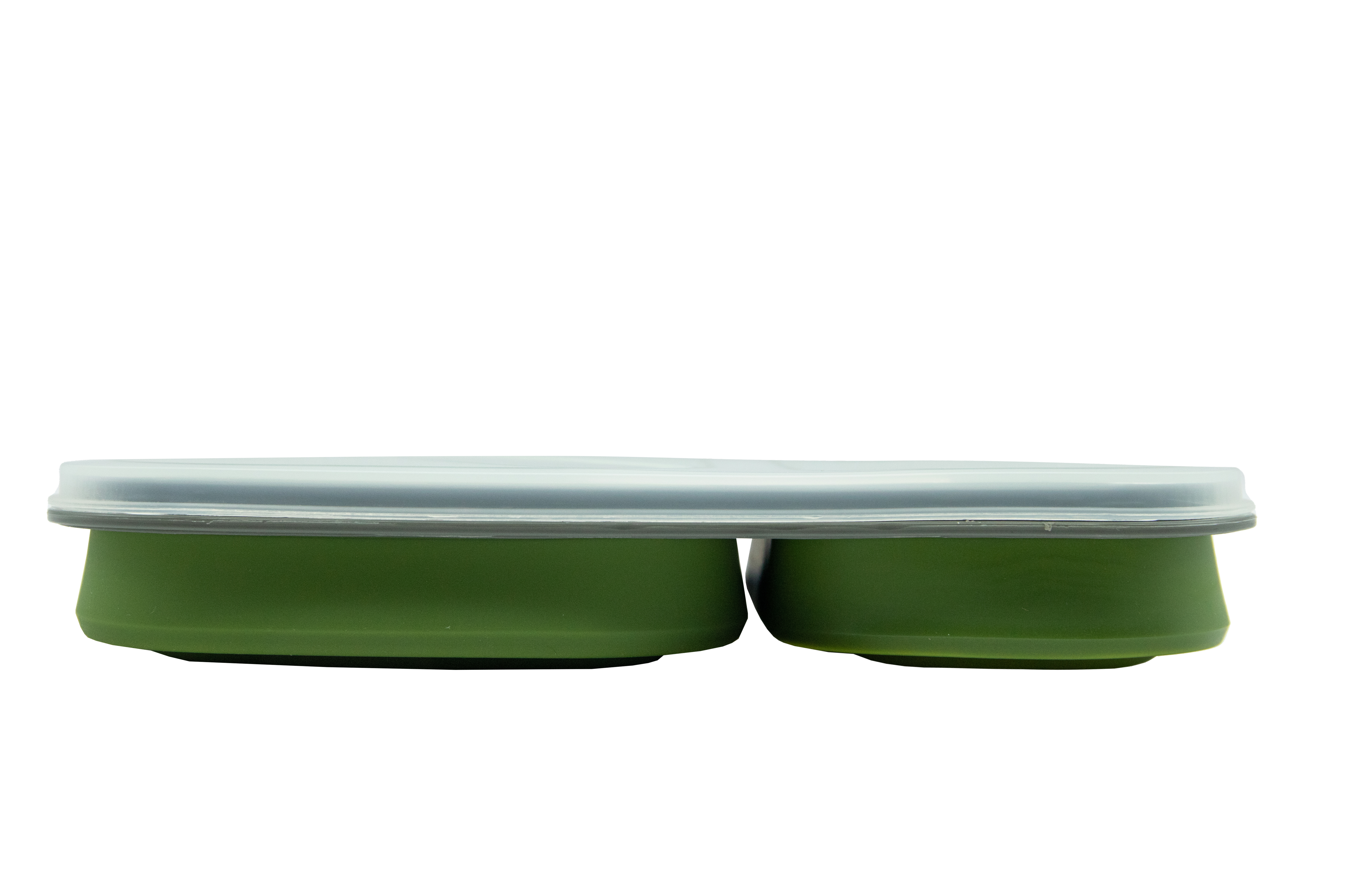 Контейнер силіконовий на 2 відділення Tramp (900ml) з ложкою-виделкою olive UTRC-090-olive - 2 - Robinzon.ua