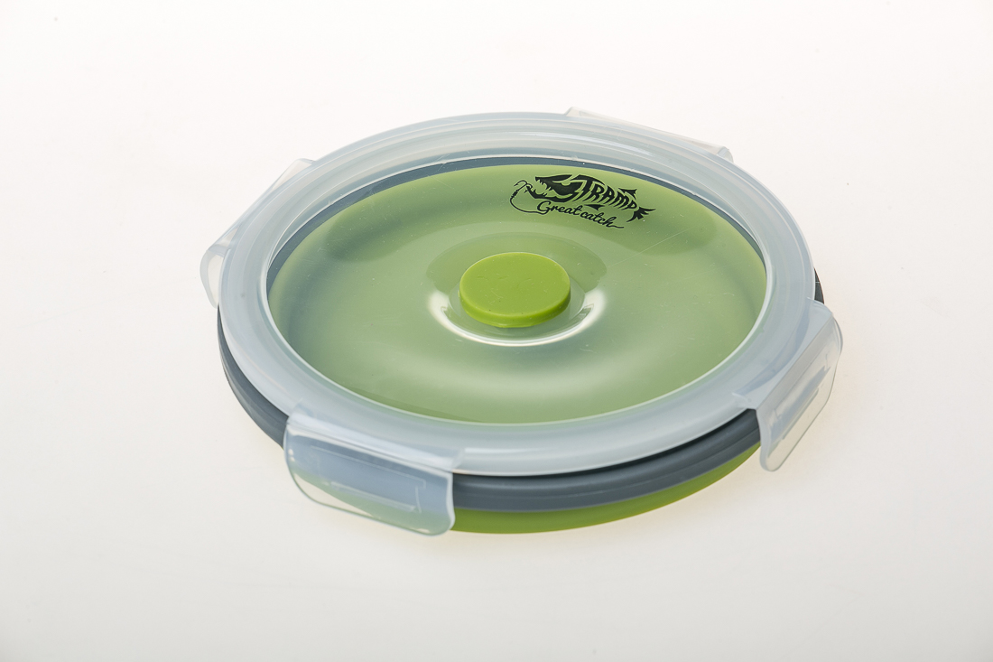 Контейнер TRAMP складаний силіконовий з кришкою защіпкою 800мл UTRC-087 , Помаранчевий - 1 - Robinzon.ua