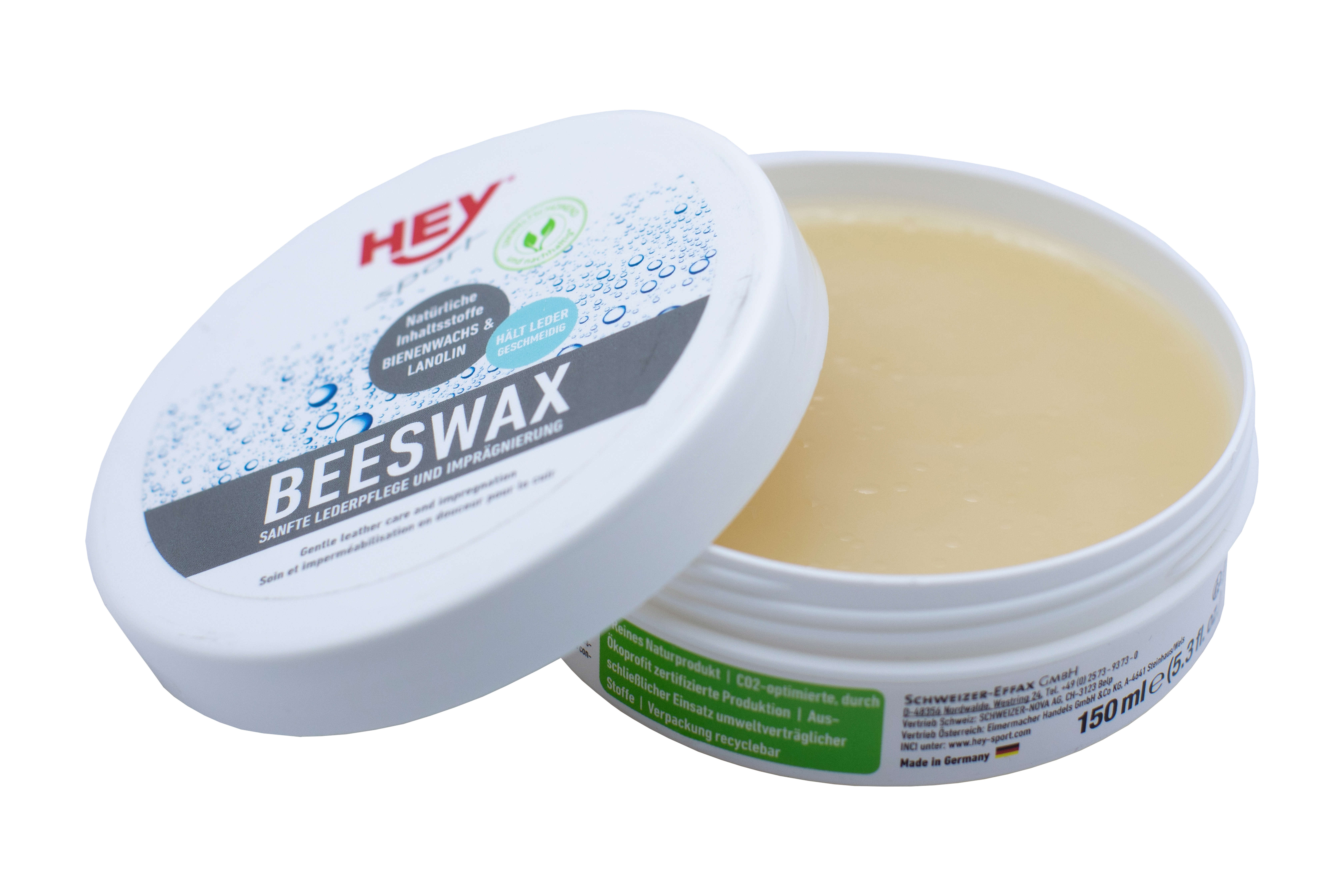 Водовідштовхуюче просочення на основі воску для взуття HeySport Beeswax Proof 150 ml - 2 - Robinzon.ua