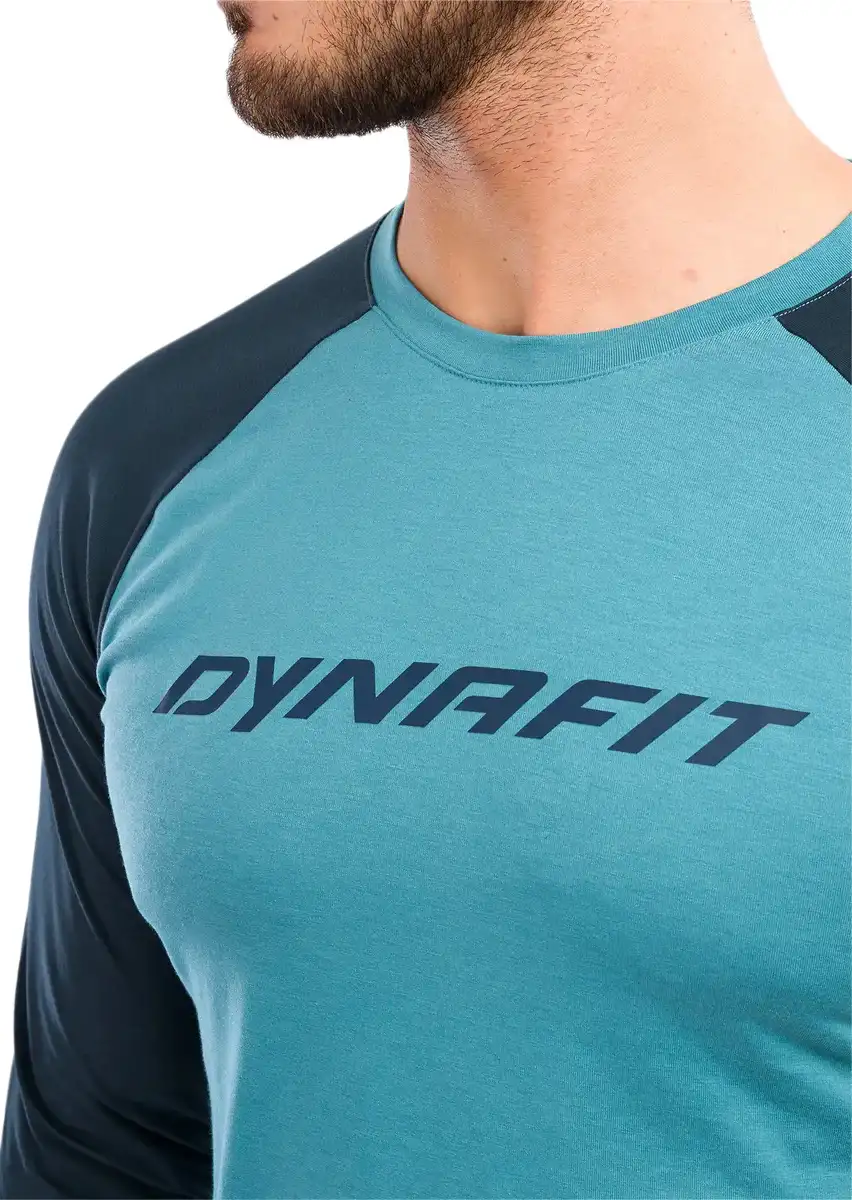 Чоловіча футболка з довгим рукавом Dynafit 44766 M L/S TEE, blue, 48/M (70956/8071 48/M) - 3 - Robinzon.ua