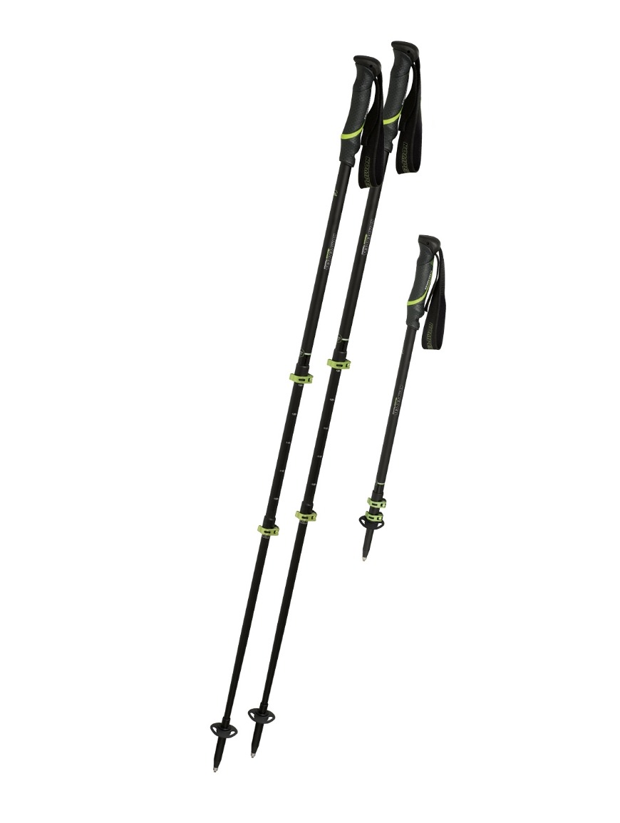 Трекінгові палиці Komperdell Hikemaster Powerlock, Black/Lime, 64-140 см (9008687362405) - Robinzon.ua
