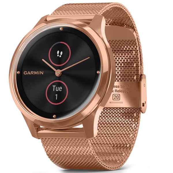 Фитнес часы Garmin vivomove Luxe Rose Gold-Black 010-02241-24 - Robinzon.ua