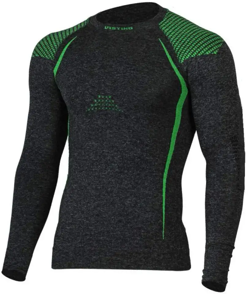 Термофутболка чоловіча Lasting TOLO, gray/green, XXS/XS (TOLO 8960) - Robinzon.ua