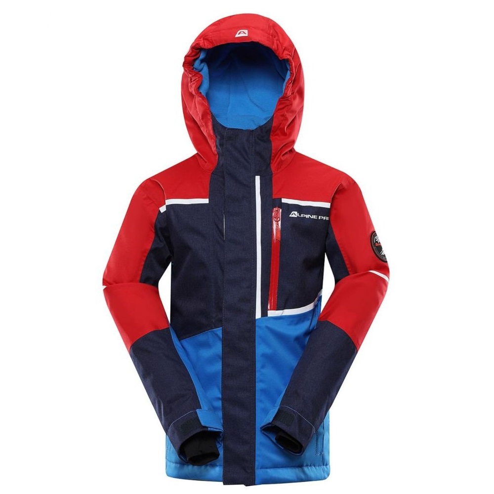 Гірськолижна дитяча тепла мембранна куртка Alpine Pro MELEFO, Red/Blue, 128-134 (KJCY265442 128-134) - 2 - Robinzon.ua