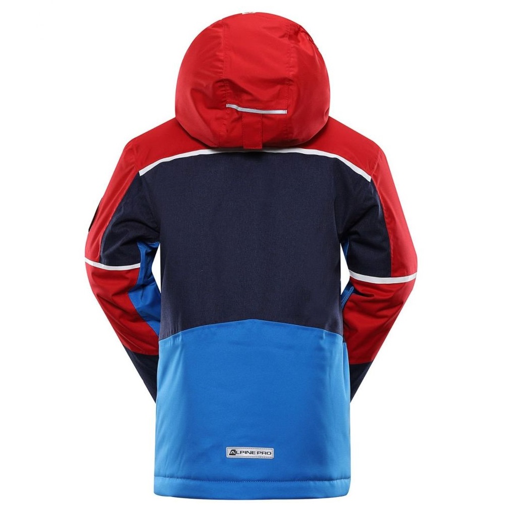 Гірськолижна дитяча тепла мембранна куртка Alpine Pro MELEFO, Red/Blue, 128-134 (KJCY265442 128-134) - 3 - Robinzon.ua