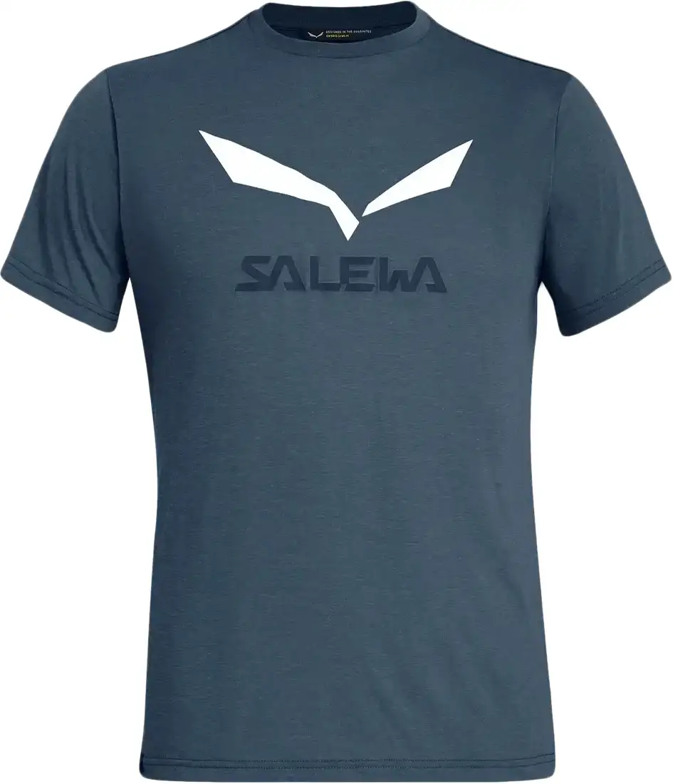Чоловіча футболка Salewa Solidlogo Drirelease Men's T-Shirt, Dark Blue, 46/S (270183986) - Robinzon.ua