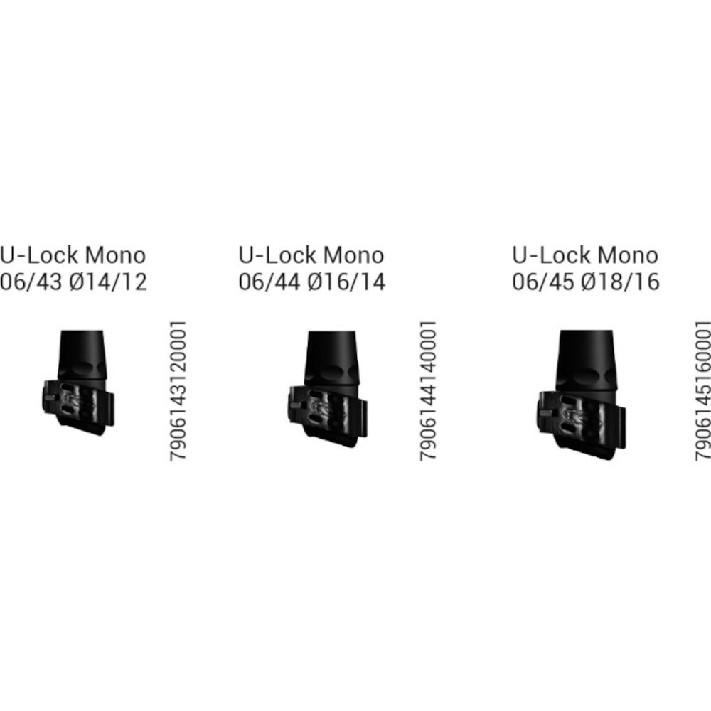 Затискне з'єднання Gabel 06/45 U-Lock Mono Ø18/16, black (034.0006) - 1 - Robinzon.ua