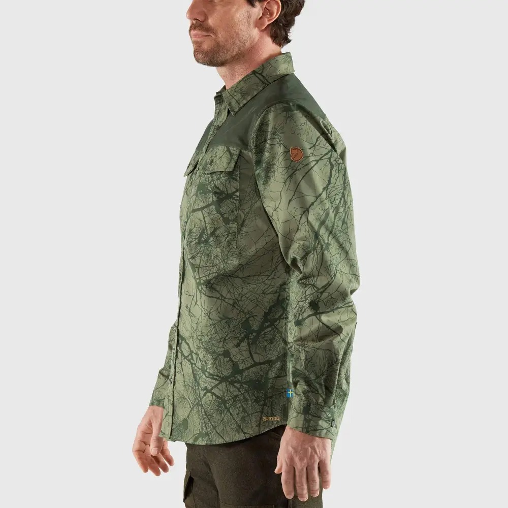 Рубашка мужская Fjallraven Varmland G-1000 Shirt M, Green Camo/Deep Forest, M (7323450642730) - 4 - Robinzon.ua