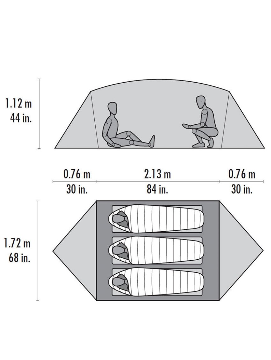 Палатка MSR Mutha Hubba NX V2 Серый - 4 - Robinzon.ua