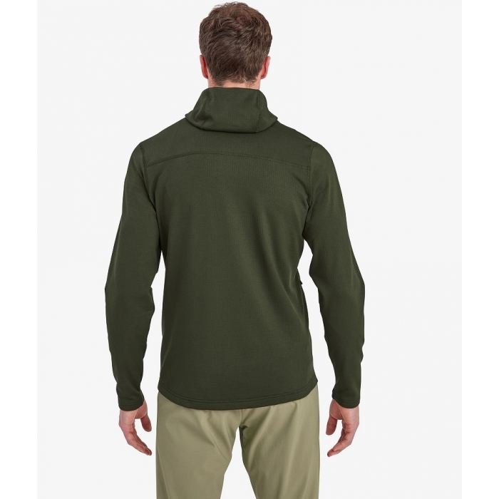 Чоловіча флісова толстовка Montane Protium Hoodie, Oak Green, XXL (5056601004751) - 4 - Robinzon.ua