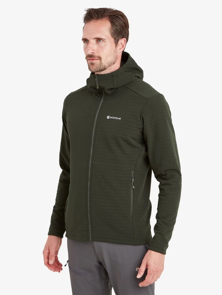 Чоловіча флісова толстовка Montane Protium XT Hoodie, Oak Green, S (5056237090890) - 1 - Robinzon.ua