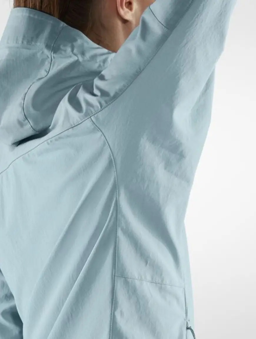 Жіноча трекінгова вітровка Fjallraven Abisko Midsummer Jacket W, Mineral Blue/Clay Blue, M (7323450601379) - 3 - Robinzon.ua