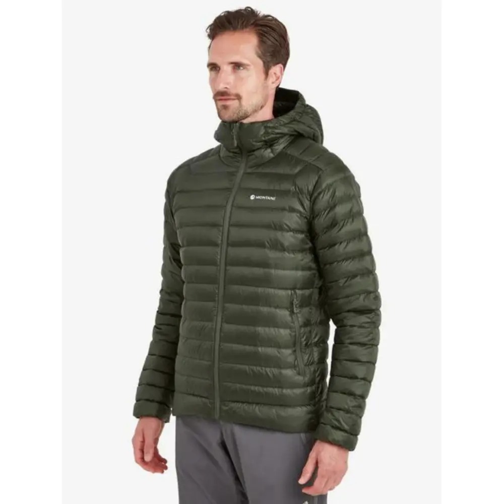 Городской мужской легкий пуховик Montane Anti-Freeze Hoodie, Oak Green, XL (5056237087364) - 2 - Robinzon.ua