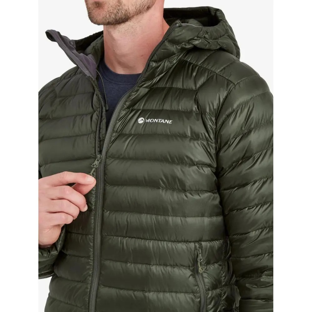 Городской мужской легкий пуховик Montane Anti-Freeze Hoodie, Oak Green, XL (5056237087364) - 3 - Robinzon.ua