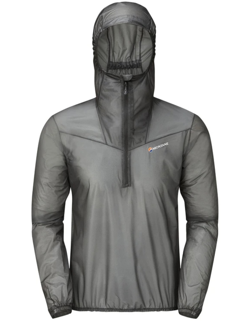 Мембранна куртка для бігу унісекс Montane Podium Pull-On, Charcoal, M (5056237032876) - 1 - Robinzon.ua