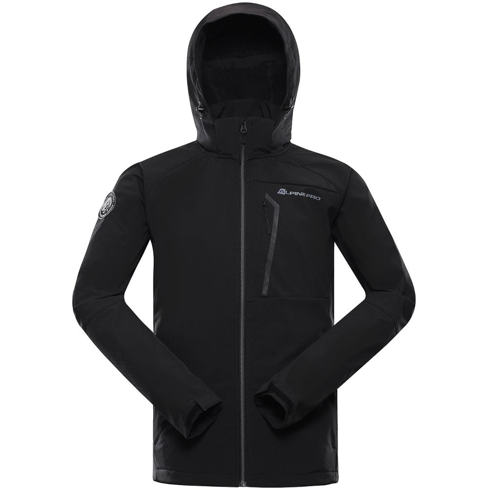 Чоловіча куртка Soft Shell Alpine Pro HOOR, black, S (007.018.0104) - Robinzon.ua